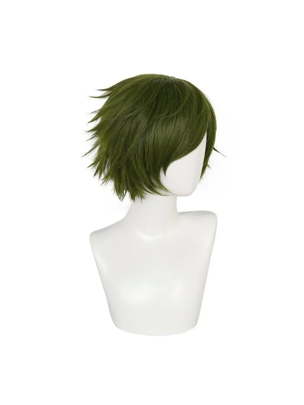 Men's Olive Green Synthetic Fiber Short Blonde Golden Cosplay Modern Wigs